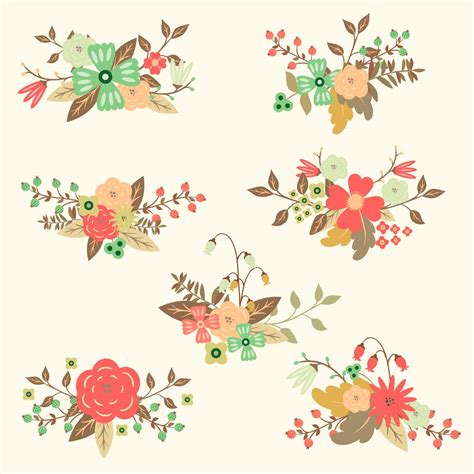 floral illustration vector|free vector floral designs.